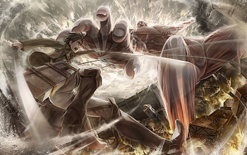 Attack On Titan, Shingeki No Kyojin, Eren Yeager, Anime, Colossal Titan HD wallpaper
