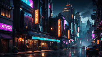 Japan Street, Japan, glow, neon, night, scary HD wallpaper