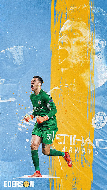 ederson, man city, football HD phone wallpaper
