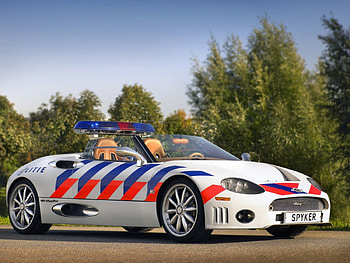 Spyker C8 Spyder Politie 2006, spyker, c8, spyder, politie, police, 2006 HD wallpaper