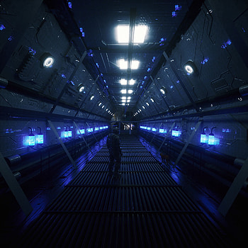 Art, Backlight, Illumination, Human, Person, Spaceship, Station, Space Suit, Spacesuit, Render HD phone wallpaper