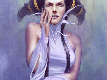 Witchy Woman or Not, 3d, thoughtful, fantasy, pretty, hair, woman HD wallpaper