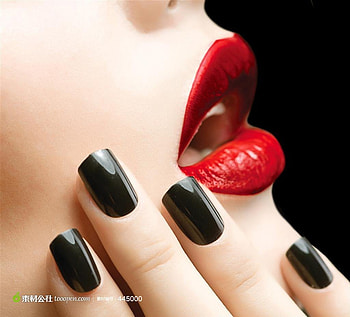 Lips, nail polish, red, subbotina anna, hand HD wallpaper