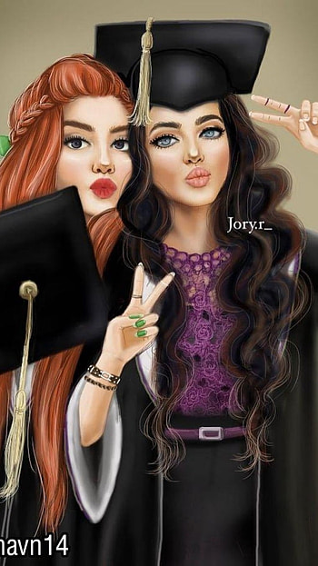 Girly, Two Cute Girl HD phone wallpaper
