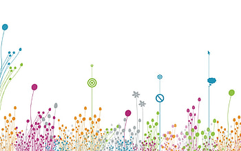 pc clipart . jpg, colorful, flowers, design, abstract HD wallpaper