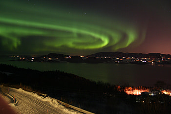 Aurora Borealis, sky, nature, green HD wallpaper