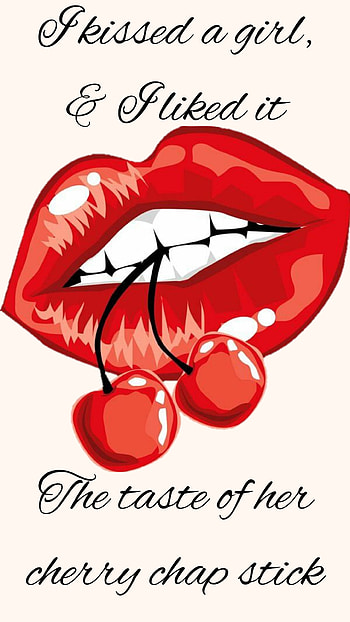 Cherry Lips, red, fruit, katy, perry HD phone wallpaper
