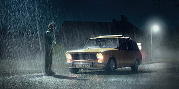 Rainy Any Lonely Night, alone, sad, lonely, rain, artist, artwork, digital-art, behance HD wallpaper
