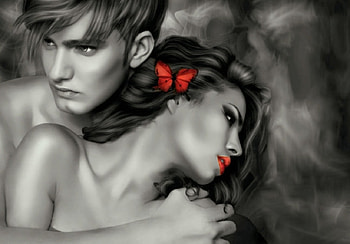 Hold me tight just one more time, love, red, couple, tight, Hold me HD wallpaper