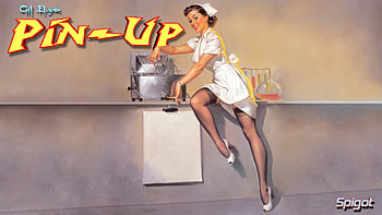 Pin Up, uniform, girl, nurse HD wallpaper