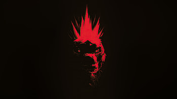 Godzilla X Kong The New Empire Bow To The New King, godzilla-x-kong-the-new-empire, movies, 2024-movies, kong, godzilla, dark, artwork HD wallpaper