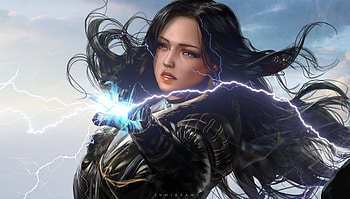 Beautiful yennefer, The Witcher, video game, fan art HD wallpaper