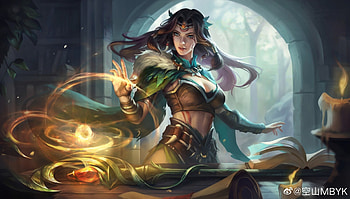 Sorceress, shenze yang, girl, fantasy, witch HD wallpaper