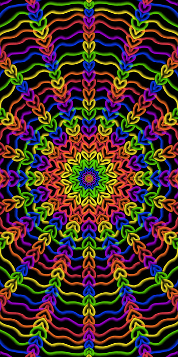 Trippy pride, 3d, June, awesome, rainbow, LGBTQ, symmetry, mandala, pride_month, cool, colorful HD phone wallpaper