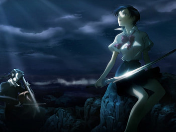 saya&haygi making sweet music, night, clouds HD wallpaper