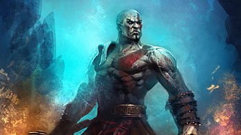 Kratos Artwork , kratos, god-of-war, games, deviantart HD wallpaper