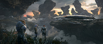 Mass Effect : Epic Sci-Fi Adventure Scene, video game, Mass Effect HD wallpaper