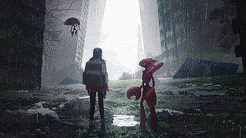 Rain And Rain, artist, artwork, digital-art, artstation HD wallpaper