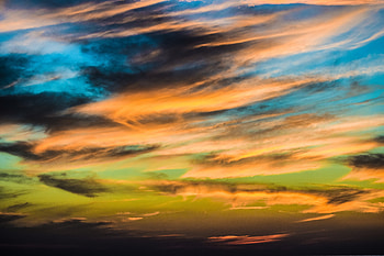 Sunset, colorful sky and clouds, nature HD wallpaper