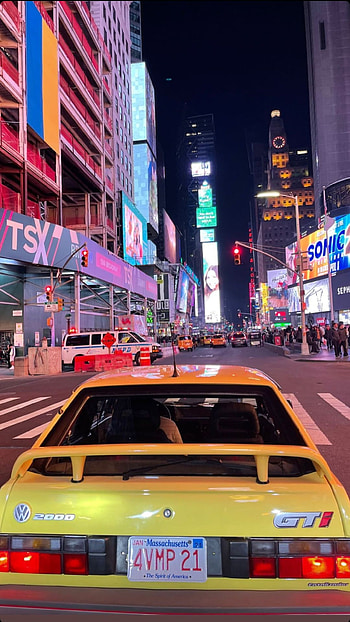 Gol GTi Times square, Volkswagen, newyork HD phone wallpaper