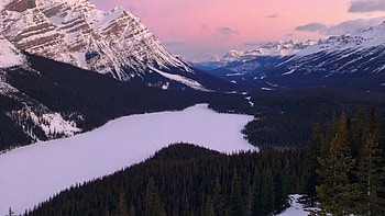 Snowy Mountains Landscape, mountains, landscape, nature, snow HD wallpaper