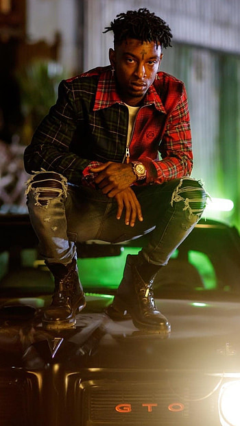 21 Savage, Rapper's , Savage artist, Captivating visuals HD phone wallpaper