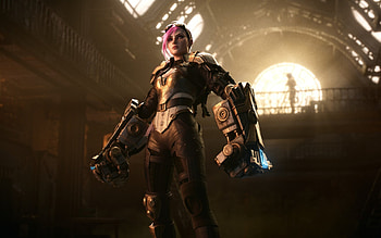 Vi, Jean Baptiste Cambier, League of Legends, promo materials, poster, League of Legends characters, Vi League of Legends HD wallpaper