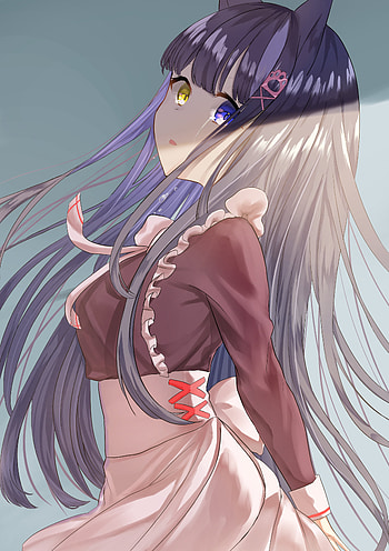 Anime, Sight, Opinion, Girl, Ears, Heterochromia, Neko HD phone wallpaper