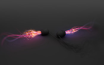 Music, Abstract, Heads, Shine, Light, Surface, Neon HD wallpaper