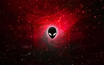 Alienware Background Red Space Galaxy HD wallpaper