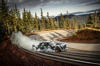 Ford Mustang Hoonicorn, Drifting HD wallpaper