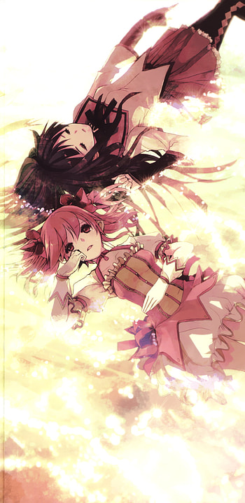 Madoka Magica, Anime, Magical girls, Fantasy HD phone wallpaper