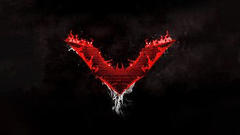Batman Beyond Logo Dark , batman-beyond, batman, superheroes, artist, artwork, digital-art, deviantart, dark, black HD wallpaper