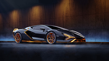 Lamborghini Sian Black And Gold , lamborghini-sian, lamborghini, cars, 2023-cars, behance HD wallpaper