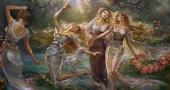 Fantasy Girls, fantasy, art, draw, woman HD wallpaper