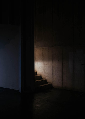 Dark, Corridor, Steps HD phone wallpaper