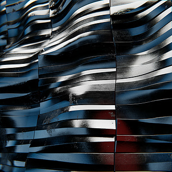 Waves, Texture, Textures, Wavy, Metal, Volume, Iron, Gloss HD phone wallpaper