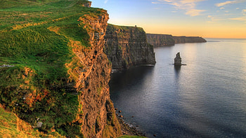 Aran Islands, Cliffs of Moher, Ireland background HD wallpaper