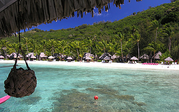 Nature, Water, Shore, Bank, Island, Basket, Shed, Huts, Canopy, Buoy HD wallpaper
