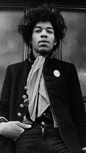 Jimi Hendrix, standing, face HD phone wallpaper