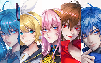Megurine Luka, MEIKO, Hatsune Miku, KAITO, Kagamine Rin, Vocaloid Characters, fan art, manga, Vocaloid HD wallpaper
