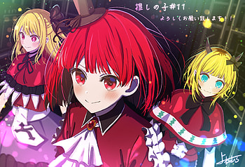 Oshi no Ko: Ruby, Kana & Mem-Cho Anime, Ruby Hoshino, Kana Arima, Mem-Cho (Oshi no Ko), Anime, Oshi no Ko HD wallpaper