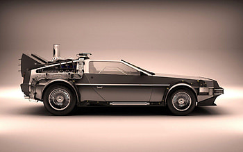 DeLorean DMC-12, , Background, Car HD wallpaper