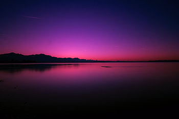 Calm Water Body Pink Evening , lake, nature HD wallpaper