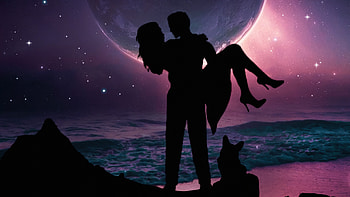 You And Me Dream , love, couple, dog, artist, artwork, digital-art HD wallpaper