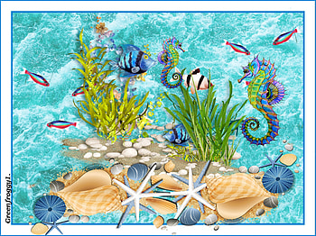 UNDERWATER SCENE, FISH, ART, , ABSTRACT HD wallpaper