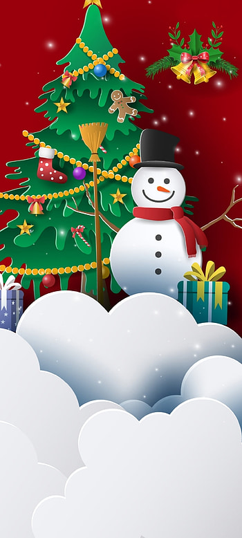 Christmas Cutout, holiday ornament, snowman, Holiday, festival HD phone wallpaper