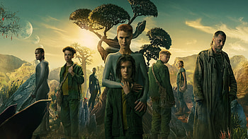 Felix Jamieson Amanda Collin Travis Fimmel Niamh Algar Winta McGrath Abubakar Salim Raised By Wolves HD wallpaper