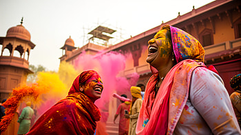 Holi Bliss: Festival of Colors & Joy, Holi, festival, colors, celebration, happiness HD wallpaper