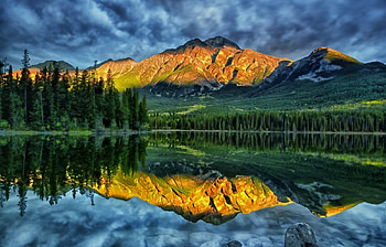 Landscape, Mountains, Lakes HD wallpaper